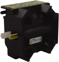 Schneider Electric - NC, Multiple Amp Levels, Electrical Switch Contact Block - 125 VDC at 0.55 Amp and 240 VAC at 3 Amp, Screw Terminal, For Use with Harmony 9001K - Americas Industrial Supply