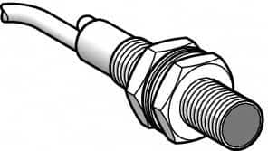 Telemecanique Sensors - Cable Connector, 0.3m Nominal Distance, Shock and Vibration Resistant, Diffused Photoelectric Sensor - 12 to 24 VDC, 1000 Hz, Brass, 48mm Long x 8mm Wide x 7 Inch High - Americas Industrial Supply