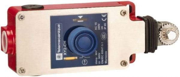 Telemecanique Sensors - 10 Amp, NO/NC Configuration, Dual Operation, Rope Operated Limit Switch - Pushbutton Reset, Rope Pull, No Pilot Light, 240 VAC - Americas Industrial Supply