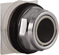 Schneider Electric - 30mm Mount Hole, Extended Straight, Pushbutton Switch Only - Round, Black Pushbutton, Momentary (MO), Weatherproof, Dust and Oil Resistant - Americas Industrial Supply
