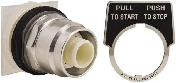 Schneider Electric - 30mm Mount Hole, Extended Straight, Pushbutton Switch Only - Round, Maintained (MA), Momentary (MO), Weatherproof, Dust and Oil Resistant - Americas Industrial Supply