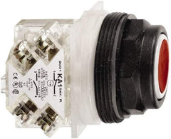 Schneider Electric - 30mm Mount Hole, Flush, Pushbutton Switch with Contact Block - Octagon, Multicolor Pushbutton, Momentary (MO) - Americas Industrial Supply