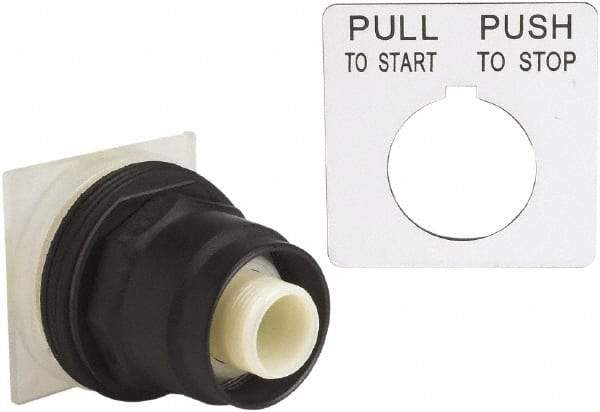 Schneider Electric - 30mm Mount Hole, Extended Straight, Pushbutton Switch Only - Maintained (MA) - Americas Industrial Supply