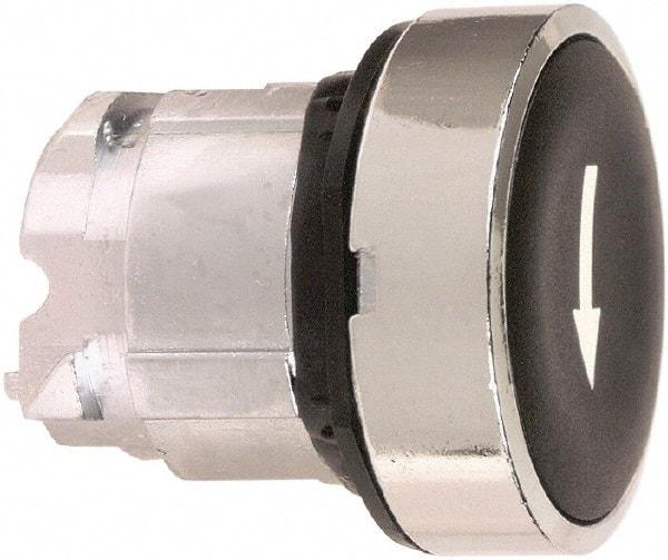 Schneider Electric - 22mm Mount Hole, Flush, Pushbutton Switch Only - Round, Black Pushbutton, Nonilluminated, Momentary (MO) - Americas Industrial Supply