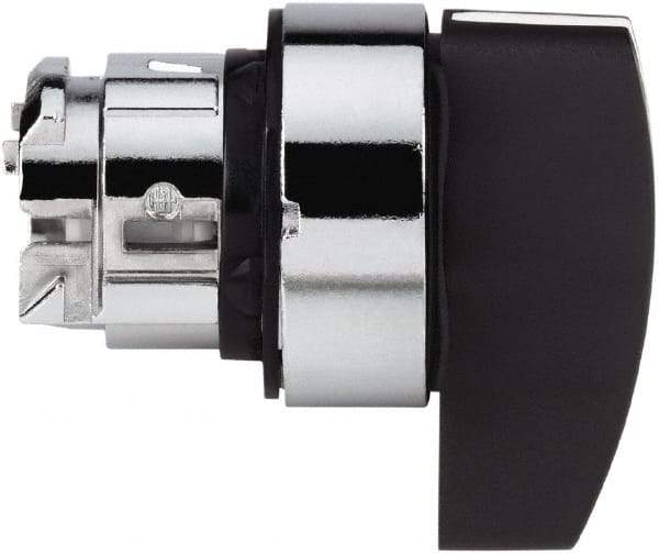 Schneider Electric - 22mm Mount Hole, 3 Position, Handle Operated, Selector Switch - Black, Momentary (MO), Nonilluminated, Shock, Vibration and Water Resistant - Americas Industrial Supply