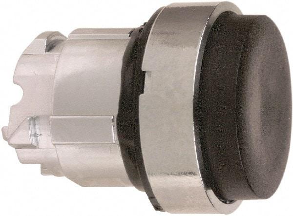 Schneider Electric - 22mm Mount Hole, Extended Straight, Pushbutton Switch Only - Round, Black Pushbutton, Maintained (MA) - Americas Industrial Supply