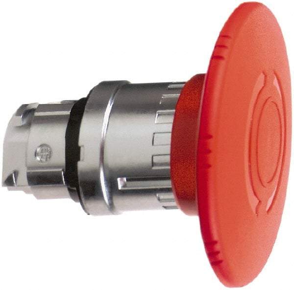 Schneider Electric - 22mm Mount Hole, Extended Mushroom Head, Pushbutton Switch Only - Round, Red Pushbutton, Maintained (MA), Momentary (MO) - Americas Industrial Supply