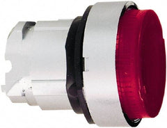 Schneider Electric - 22mm Mount Hole, Extended Straight, Pushbutton Switch Only - Round, Red Pushbutton, Nonilluminated, Momentary (MO) - Americas Industrial Supply