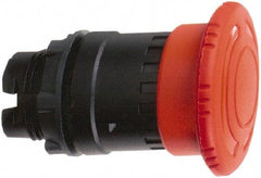 Schneider Electric - 22mm Mount Hole, Extended Mushroom Head, Pushbutton Switch Only - Round, Red Pushbutton, Maintained (MA), Momentary (MO) - Americas Industrial Supply