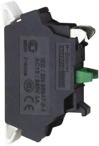 Schneider Electric - NC, Electrical Switch Contact Block - Spring Clamp Terminal - Americas Industrial Supply