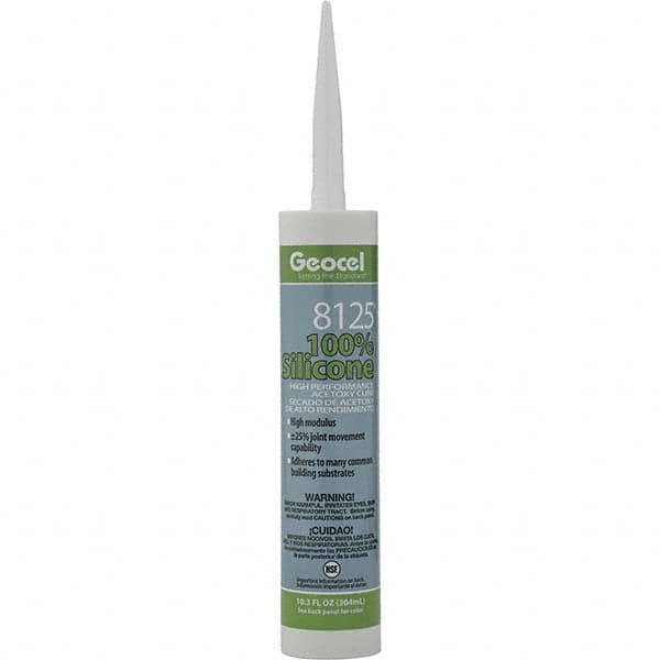 Geocel - 10.3 oz Tube Black Silicone Cure Sealant - Outdoor - Americas Industrial Supply