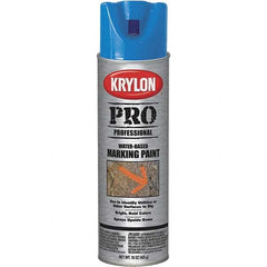 Krylon - 15 fl oz Blue Marking Paint - Water Base Formula - Americas Industrial Supply