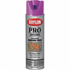 Krylon - 15 fl oz Purple Marking Paint - Water Base Formula - Americas Industrial Supply