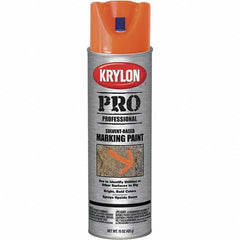 Krylon - 15 fl oz Orange Marking Paint - Solvent Base Formula - Americas Industrial Supply