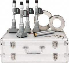 SPI - 2" to 4", IP65, Carbide Face Chrome Plated Finish, Electronic Inside Micrometer - 0.001mm Resolution, 0.0005mm Accuracy, 114" Gage Depth - Americas Industrial Supply