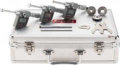 SPI - 0.275 to 0.5", IP65, Carbide Face Chrome Plated Finish, Electronic Inside Micrometer - 0.00005" Resolution, 0.00016" Accuracy, 53.5" Gage Depth - Americas Industrial Supply