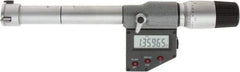 SPI - 0.8" to 1", IP65, Carbide Face Chrome Plated Finish, Electronic Inside Micrometer - 0.00005" Resolution, 0.00016" Accuracy, 90" Gage Depth - Americas Industrial Supply