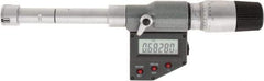 SPI - 0.65" to 0.8", IP65, Carbide Face Chrome Plated Finish, Electronic Inside Micrometer - 0.00005" Resolution, 0.00016" Accuracy, 80" Gage Depth - Americas Industrial Supply