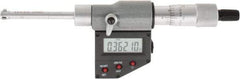 SPI - 0.275" to 0.35", IP65, Carbide Face Chrome Plated Finish, Electronic Inside Micrometer - 0.00005" Resolution, 0.00016" Accuracy, 53.5" Gage Depth - Americas Industrial Supply