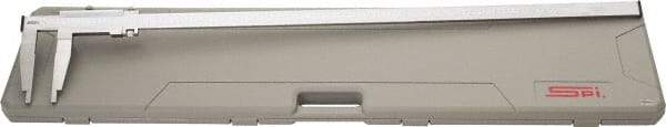 SPI - 0 to 1,000mm Stainless Steel Vernier Caliper - 0.02mm Graduation, 150mm Jaw Depth, 0.07mm Accuracy, Includes NIST Traceability Certificate - Americas Industrial Supply