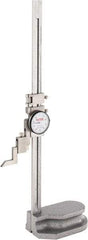 SPI - 12" Stainless Steel Dial Height Gage - 0.001" Graduation, Accurate to 0.0015", Dial Display - Americas Industrial Supply
