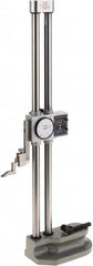 SPI - 18" Stainless Steel Dial Height Gage - 0.001" Graduation, Accurate to 0.002", Dial and Counter Display - Americas Industrial Supply