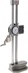 SPI - 12" Stainless Steel Dial Height Gage - 0.001" Graduation, Accurate to 0.0015", Dial and Counter Display - Americas Industrial Supply