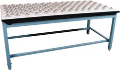 Proline - 72 Wide x 30" Deep x 30" High, Plastic Laminate Workbench - T-Molded Edge, Fixed Legs, Blue - Americas Industrial Supply