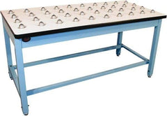 Proline - 60 Wide x 30" Deep x 30" High, Plastic Laminate Workbench - T-Molded Edge, Fixed Legs, Blue - Americas Industrial Supply