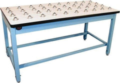 Proline - 60 Wide x 36" Deep x 30" High, Plastic Laminate Workbench - T-Molded Edge, Fixed Legs, Blue - Americas Industrial Supply