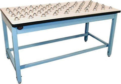 Proline - 60 Wide x 30" Deep x 30" High, Plastic Laminate Workbench - T-Molded Edge, Fixed Legs, Blue - Americas Industrial Supply