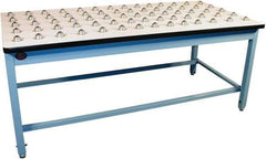 Proline - 72 Wide x 30" Deep x 30" High, Plastic Laminate Workbench - T-Molded Edge, Fixed Legs, Blue - Americas Industrial Supply
