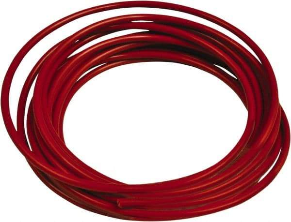 Acorn Engineering - 0.065" ID x 1/8" OD, 0.03" Wall Thickness, 10' Long, Polyethylene Tube - Red - Americas Industrial Supply