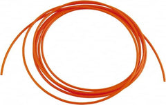 Acorn Engineering - 0.065" ID x 1/8" OD, 0.03" Wall Thickness, 10' Long, Polyethylene Tube - Orange - Americas Industrial Supply