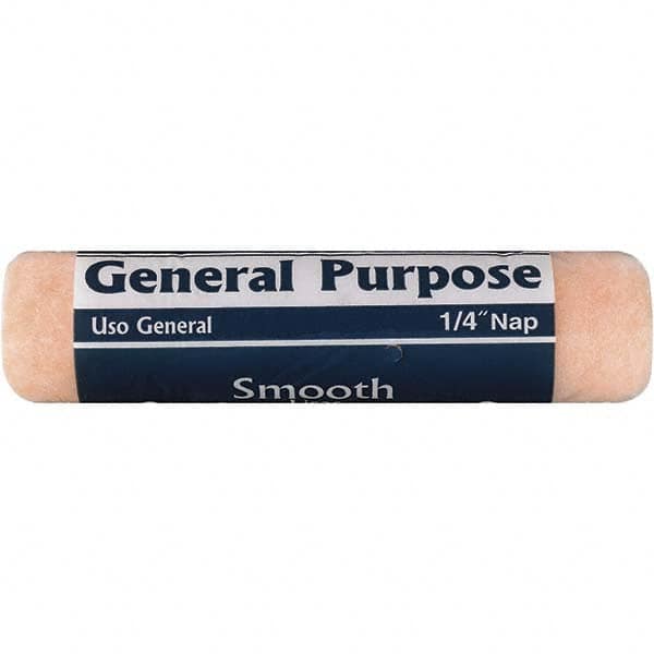 Rubberset - 1/4" Nap, 9" Wide Paint Roller Cover - Smooth Texture, Polyester - Americas Industrial Supply