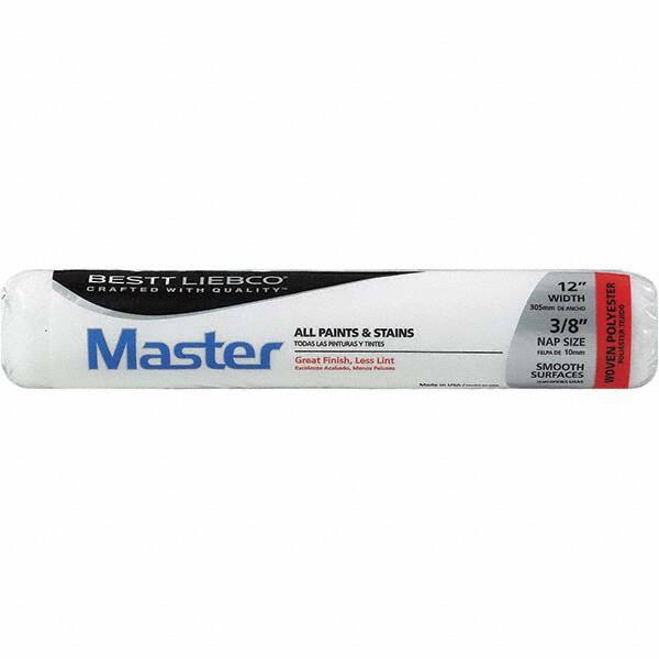 Bestt-Liebco - 3/8" Nap, 12" Wide Paint Roller Cover - Smooth Texture, Woven Polyester - Americas Industrial Supply