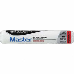 Bestt-Liebco - 3/8" Nap, 12" Wide Paint Roller Cover - Smooth Texture, Woven Polyester - Americas Industrial Supply