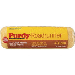 Purdy - 3/4" Nap, 9" Wide Paint Roller Cover - Semi-Smooth to Extra-Rough Texture, 50/50 Polyester & Wool Blend - Americas Industrial Supply