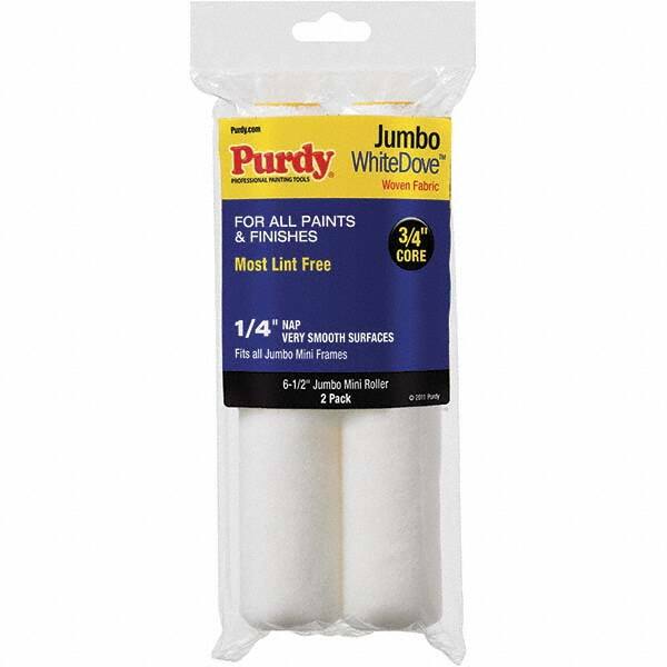 Purdy - 1/4" Nap, 6-1/2" Wide Paint Roller Cover - Smooth to Semi-Smooth Texture, Dralon - Americas Industrial Supply