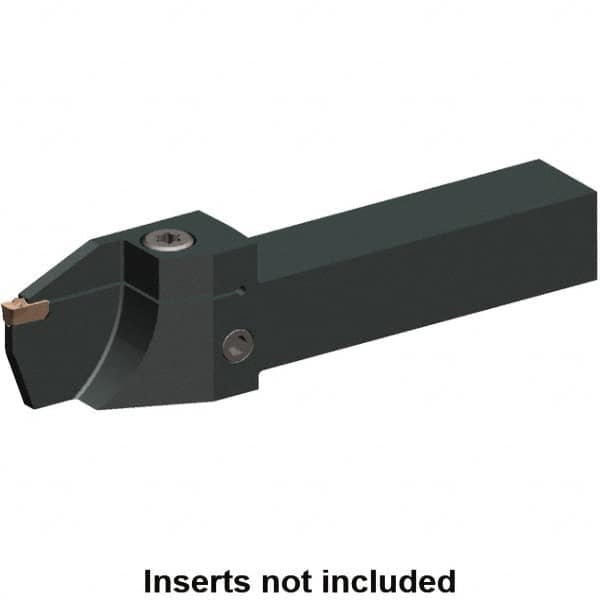 Kennametal - External Thread, 1.26" Max Depth of Cut, 5mm Min Groove Width, 6" OAL, Left Hand Indexable Grooving Cutoff Toolholder - 5 Seat Size, 1" Shank Height x 1" Shank Width, EG0500M05P04 Insert Style, EVSC-T Toolholder Style, Series Beyond Evolution - Americas Industrial Supply