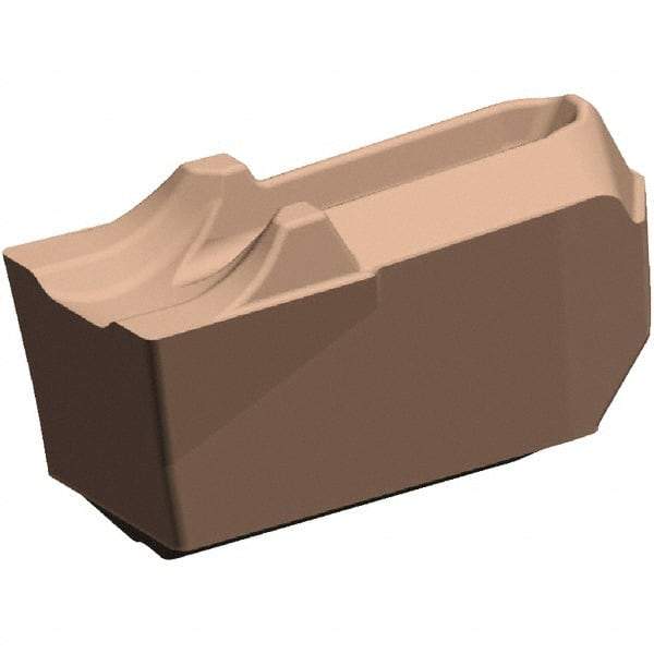 Kennametal - EC-U6 CR KCU25 Grade, 0.236" Cutting Width, Carbide Cutoff Insert - 0° Neutral Lead Angle, 0.012" Cnr Rad, AlTiN Coated, Single End - Americas Industrial Supply