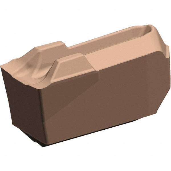 Kennametal - EC-U3 CL KCU25 Grade, 0.1181" Cutting Width, Carbide Cutoff Insert - 0° Neutral Lead Angle, 0.008" Cnr Rad, AlTiN Coated, Single End - Americas Industrial Supply