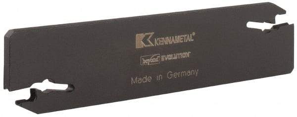 Kennametal - 1.022" Blade Height, 0.158" Blade Width, 4.341" OAL, Neutral Cut, Double End Indexable Cut-Off Blade - EVBS Blade, Beyond Evolution Series - Americas Industrial Supply