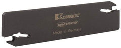 Kennametal - 1.022" Blade Height, 0.158" Blade Width, 4.341" OAL, Neutral Cut, Double End Indexable Cut-Off Blade - EVBS Blade, Beyond Evolution Series - Americas Industrial Supply