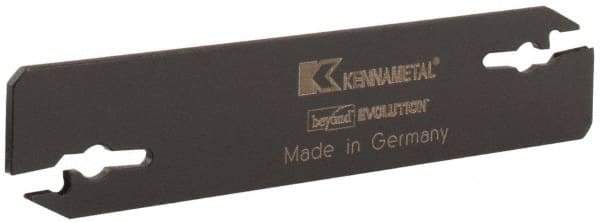 Kennametal - 0.608" Blade Height, 0.079" Blade Width, 3.557" OAL, Neutral Cut, Double End Indexable Cut-Off Blade - EVBS Blade, Beyond Evolution Series - Americas Industrial Supply