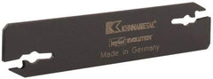 Kennametal - 0.608" Blade Height, 0.079" Blade Width, 3.557" OAL, Neutral Cut, Double End Indexable Cut-Off Blade - EVBS Blade, Beyond Evolution Series - Americas Industrial Supply