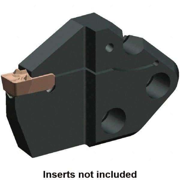 Kennametal - System Size 65, Left Hand Cut, 1.024" Max Depth of Cut, 0.315" Max Width of Cut, Modular Cutoff Cutting Unit Head - A2, A3, A4 Insert Style, 2.347" Head Length, 0.354" Center to Cutting Edge, Series Beyond Evolution - Americas Industrial Supply
