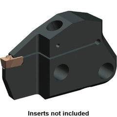 Kennametal - System Size 50, Left Hand Cut, 0.63" Max Depth of Cut, 0.118" Max Width of Cut, Modular Cutoff Cutting Unit Head - A2, A3, A4 Insert Style, 2.037" Head Length, 0.41" Center to Cutting Edge, Series Beyond Evolution - Americas Industrial Supply