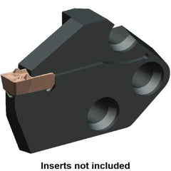 Kennametal - System Size 65, Right Hand Cut, 1.024" Max Depth of Cut, 0.315" Max Width of Cut, Modular Cutoff Cutting Unit Head - A2, A3, A4 Insert Style, 2.347" Head Length, 0.354" Center to Cutting Edge, Series Beyond Evolution - Americas Industrial Supply