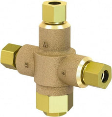 Acorn Engineering - 3/8" Pipe, 125 Max psi, Lead Free Brass Water Mixing Valve & Unit - 4 GPM at 45 psi Flow Rate, Comp End Connections - Americas Industrial Supply